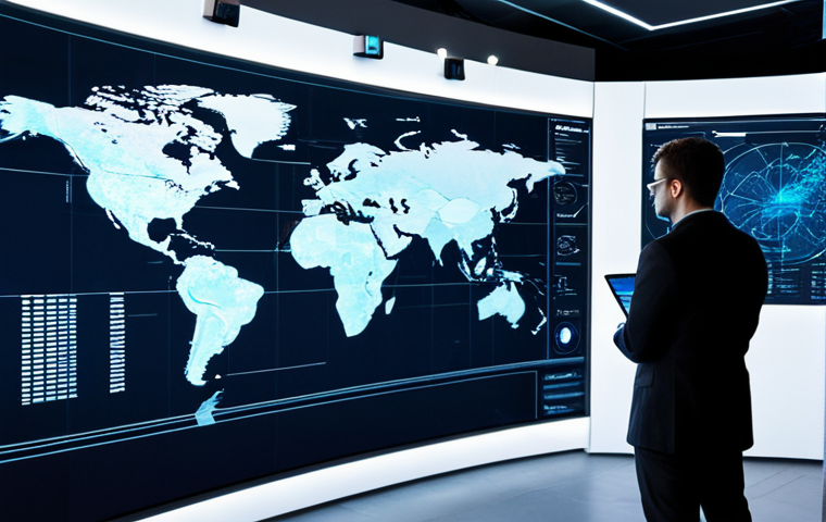 A professional team of data scientists and tourism researchers, fully clothed in modest business casual attire, collaboratively analyzing complex travel data on large holographic screens in a sleek, futuristic research lab. The screens display intricate maps with tourist movement patterns, sentiment analysis charts, and predictive models. The atmosphere is highly focused and innovative, showcasing the fusion of technology and human insight. The subjects exhibit perfect anatomy and natural poses. The lighting is bright and clean, emphasizing a cutting-edge environment. safe for work, appropriate content, fully clothed, family-friendly, professional photography, high quality.