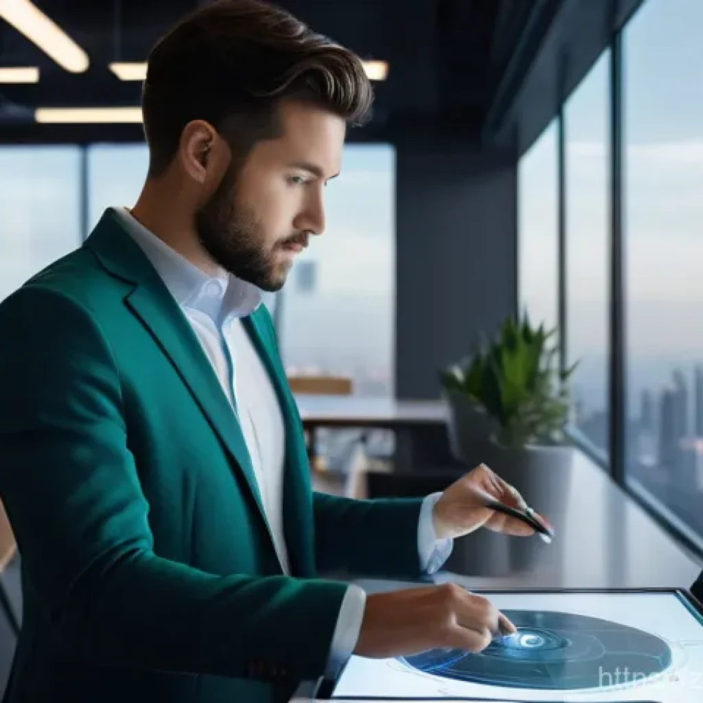 고객의 기대와 경험 - **Prompt:** A diverse group of young professionals, casually dressed in stylish business attire, col...