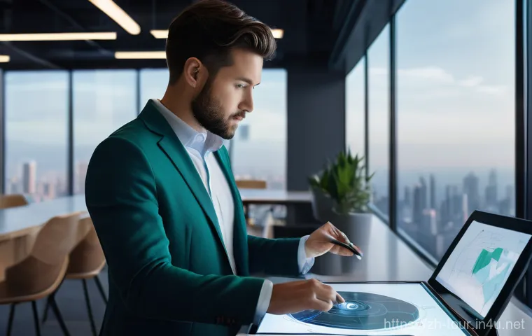 고객의 기대와 경험 - **Prompt:** A diverse group of young professionals, casually dressed in stylish business attire, col...