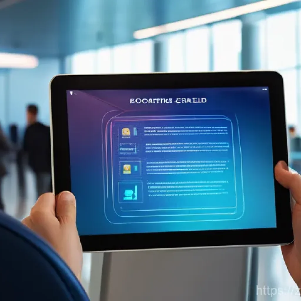 관광 산업의 법적 규제 - **Prompt: "A serene, modern traveler, mid-30s, looking thoughtfully at a holographic display project...