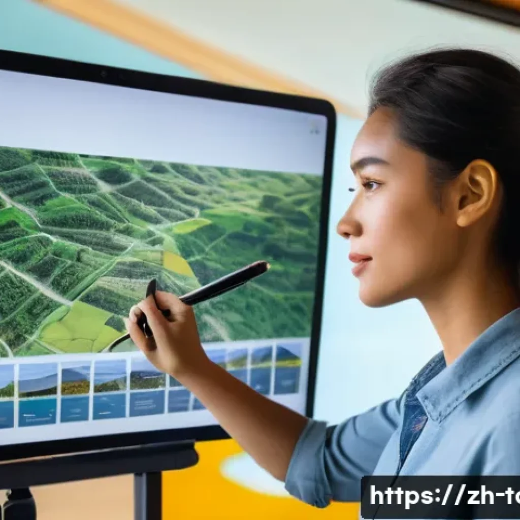 관광학 교육과 직업 준비 - **Prompt**: A vibrant and dynamic collage illustrating the evolution of the tourism industry. On the...