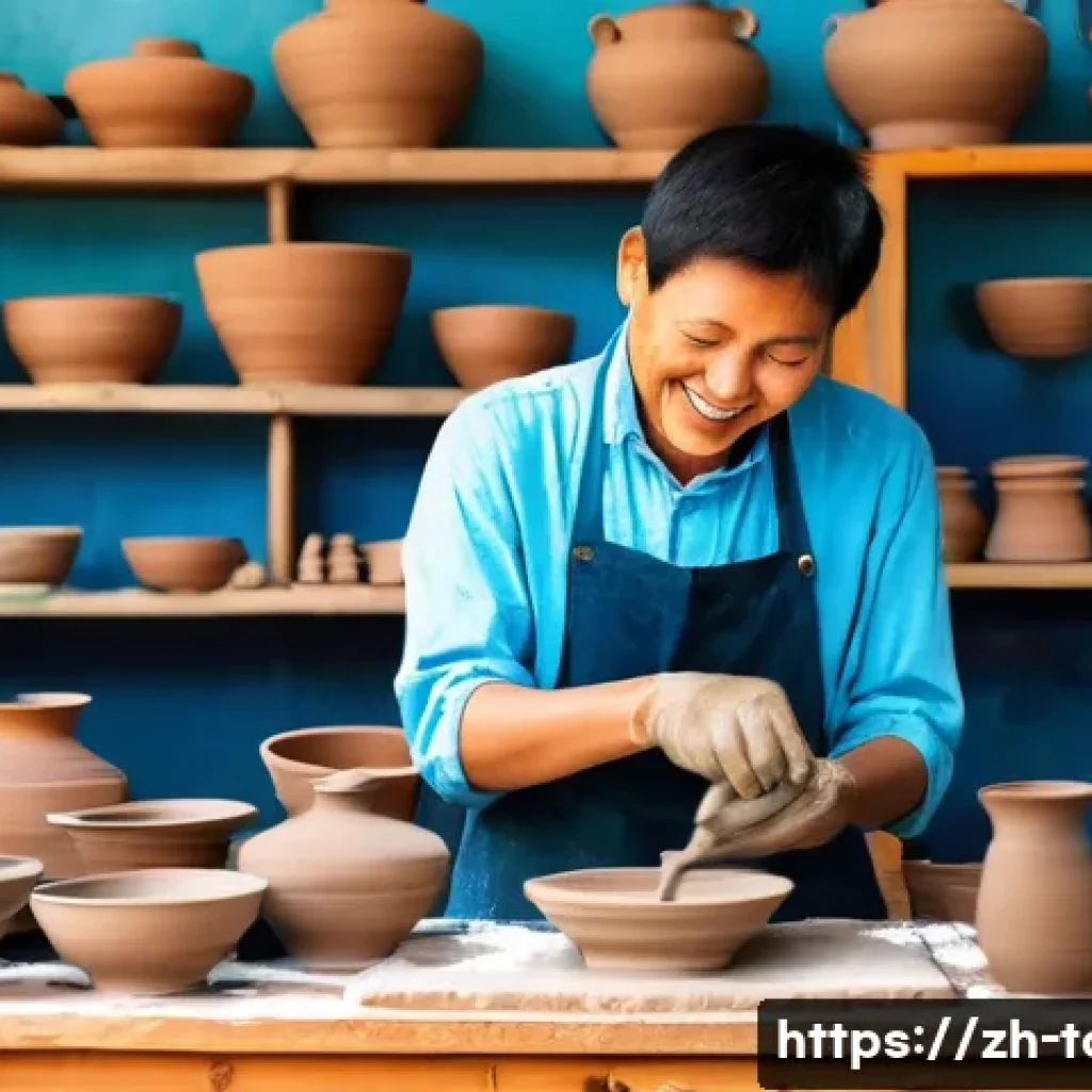 관광 교육 - **Prompt 1: Cultural Immersion in a Traditional Pottery Workshop**
    "A group of diverse teenagers...