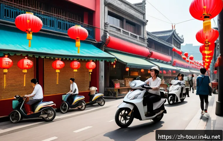 관광 비용 효과 분석 - A vibrant urban short-trip tourism scene set in a modern Chinese city with bustling streets and live...