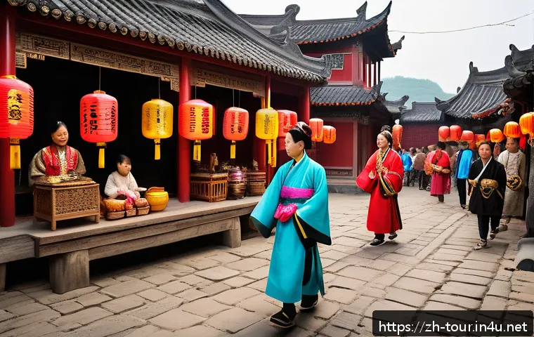 관광 브랜드 이미지 - A vibrant and immersive cultural tourism scene set in a modern Chinese town, featuring local people ...